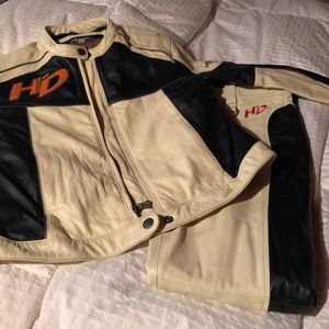 Harley Davidson Leather Pants and Jacket